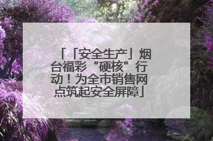 「安全生产」烟台福彩“硬核”行动！为全市销售网点筑起安全屏障