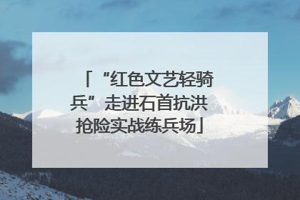 “红色文艺轻骑兵”走进石首抗洪抢险实战练兵场
