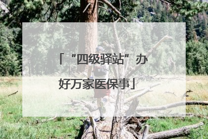 “四级驿站”办好万家医保事