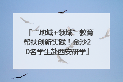 “地域+领域”教育帮扶创新实践！金沙20名学生赴西安研学