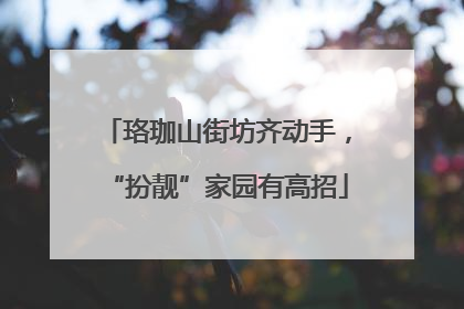 珞珈山街坊齐动手，“扮靓”家园有高招