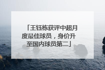 王钰栋获评中超月度最佳球员，身价升至国内球员第二