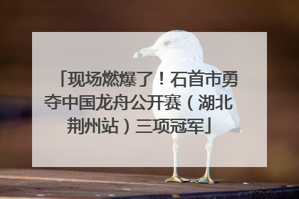 现场燃爆了！石首市勇夺中国龙舟公开赛（湖北荆州站）三项冠军