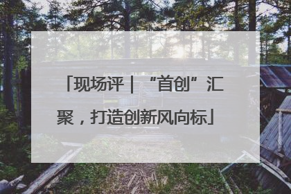 现场评｜“首创”汇聚，打造创新风向标