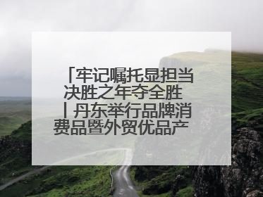 牢记嘱托显担当 决胜之年夺全胜丨丹东举行品牌消费品暨外贸优品产销对接大会