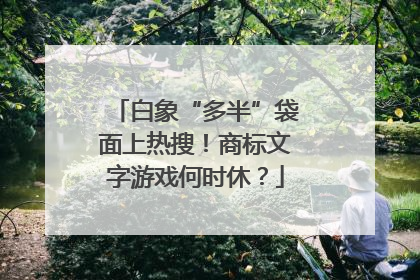 白象“多半”袋面上热搜！商标文字游戏何时休？