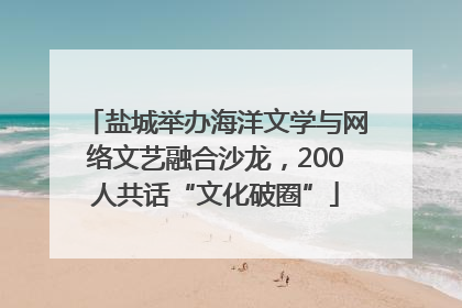 盐城举办海洋文学与网络文艺融合沙龙，200人共话“文化破圈”
