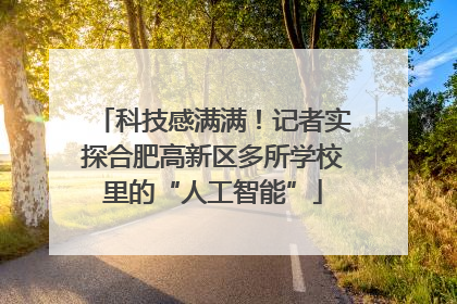 科技感满满！记者实探合肥高新区多所学校里的“人工智能”