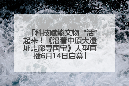 科技赋能文物“活”起来！《沿着中原大遗址走廊寻国宝》大型直播6月14日启幕
