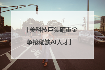 美科技巨头砸重金争抢稀缺AI人才