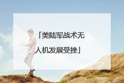 美陆军战术无人机发展受挫
