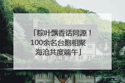 粽叶飘香话同源！100余名台胞相聚海沧共度端午