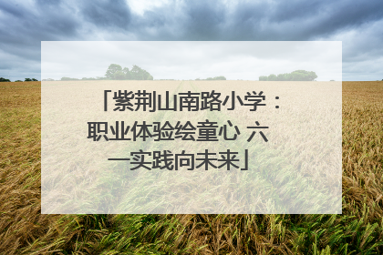 紫荆山南路小学：职业体验绘童心 六一实践向未来