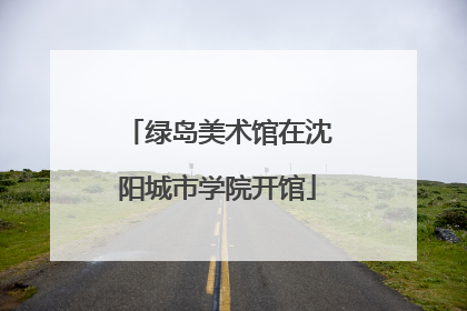 绿岛美术馆在沈阳城市学院开馆