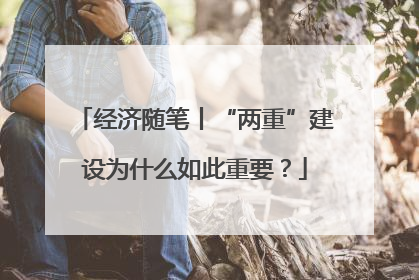 经济随笔丨“两重”建设为什么如此重要？