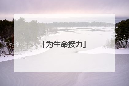 为生命接力