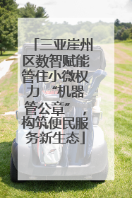 三亚崖州区数智赋能管住小微权力 “机器管公章”，构筑便民服务新生态