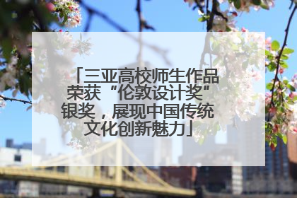 三亚高校师生作品荣获“伦敦设计奖”银奖，展现中国传统文化创新魅力