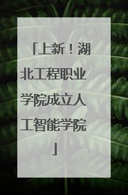 上新！湖北工程职业学院成立人工智能学院