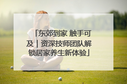 东郊到家 触手可及｜资深技师团队解锁居家养生新体验