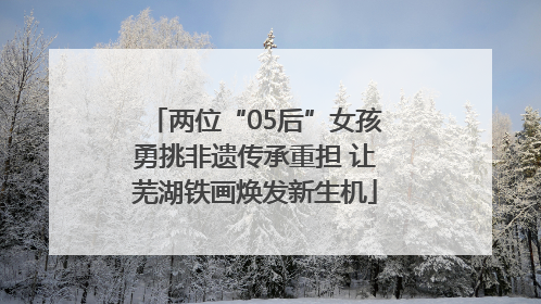 两位“05后”女孩勇挑非遗传承重担 让芜湖铁画焕发新生机