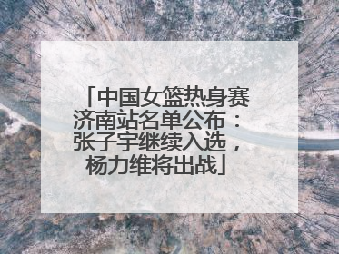 中国女篮热身赛济南站名单公布：张子宇继续入选，杨力维将出战