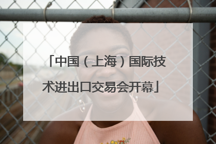 中国（上海）国际技术进出口交易会开幕