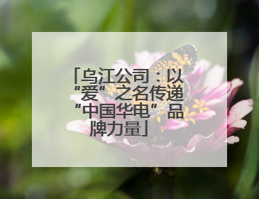 乌江公司：以“爱”之名传递“中国华电”品牌力量