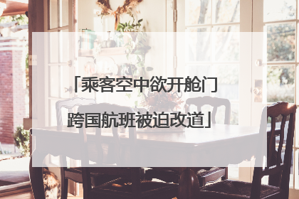 乘客空中欲开舱门 跨国航班被迫改道