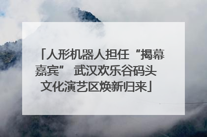 人形机器人担任“揭幕嘉宾” 武汉欢乐谷码头文化演艺区焕新归来