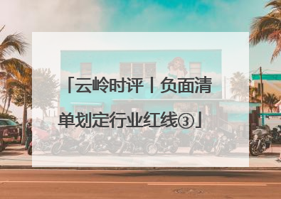 云岭时评丨负面清单划定行业红线③