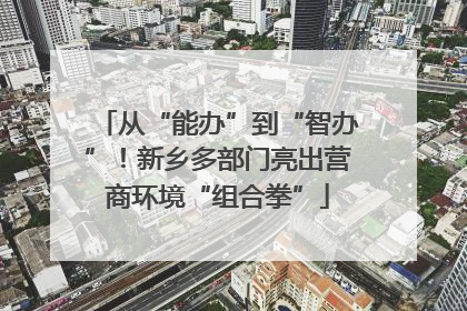从“能办”到“智办”！新乡多部门亮出营商环境“组合拳”