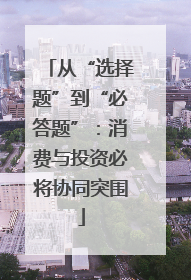 从“选择题”到“必答题”：消费与投资必将协同突围