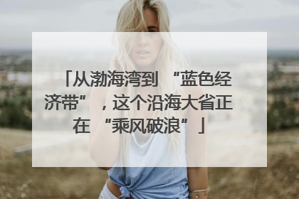 从渤海湾到 “蓝色经济带”，这个沿海大省正在 “乘风破浪”