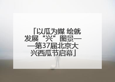 以瓜为媒 绘就发展“兴”图景——第37届北京大兴西瓜节启幕