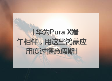 华为Pura X端午相伴，用这些鸿蒙应用度过惬意假期