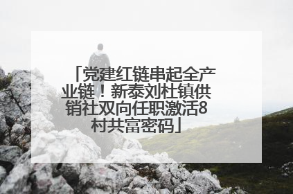 党建红链串起全产业链！新泰刘杜镇供销社双向任职激活8村共富密码