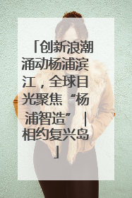 创新浪潮涌动杨浦滨江，全球目光聚焦“杨浦智造”｜相约复兴岛