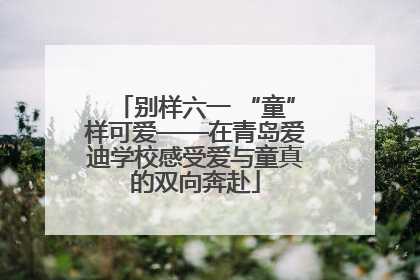 别样六一 “童”样可爱——在青岛爱迪学校感受爱与童真的双向奔赴
