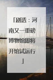 剧透：河南又一重磅博物馆即将开馆试运行