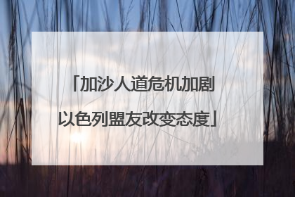 加沙人道危机加剧 以色列盟友改变态度