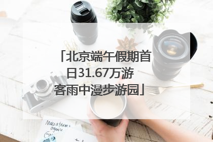 北京端午假期首日31.67万游客雨中漫步游园