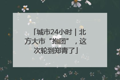城市24小时｜北方大市“抱团”，这次轮到郑青了