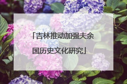 吉林推动加强夫余国历史文化研究