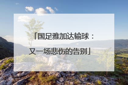 国足雅加达输球：又一场悲伤的告别