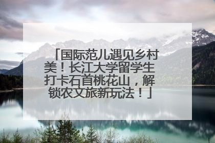 国际范儿遇见乡村美！长江大学留学生打卡石首桃花山，解锁农文旅新玩法！