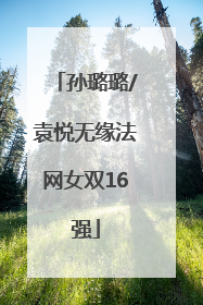 孙璐璐/袁悦无缘法网女双16强