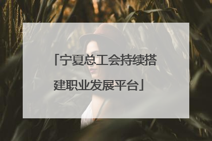 宁夏总工会持续搭建职业发展平台