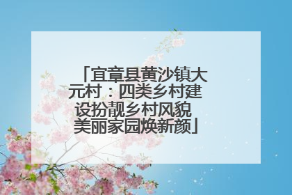 宜章县黄沙镇大元村：四类乡村建设扮靓乡村风貌 美丽家园焕新颜