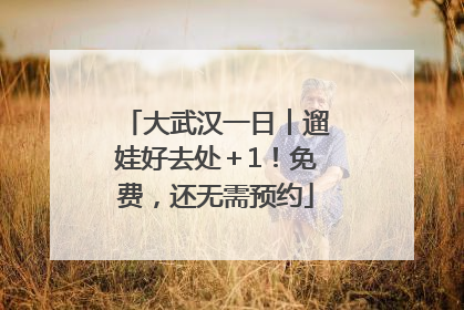 大武汉一日︱遛娃好去处＋1！免费，还无需预约